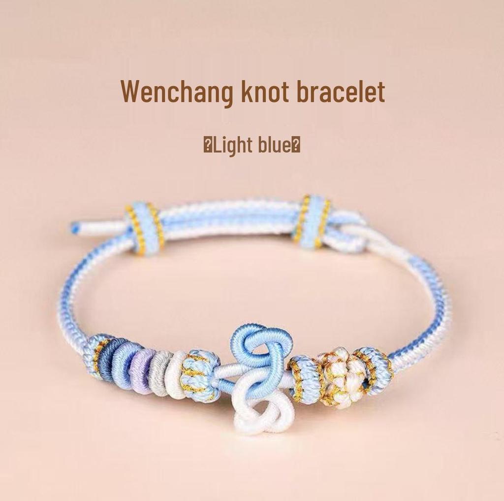 Pfirsichblüten Wenchang Knoten Handgefertigtes Armband - Drachenbootfest Geschenk
