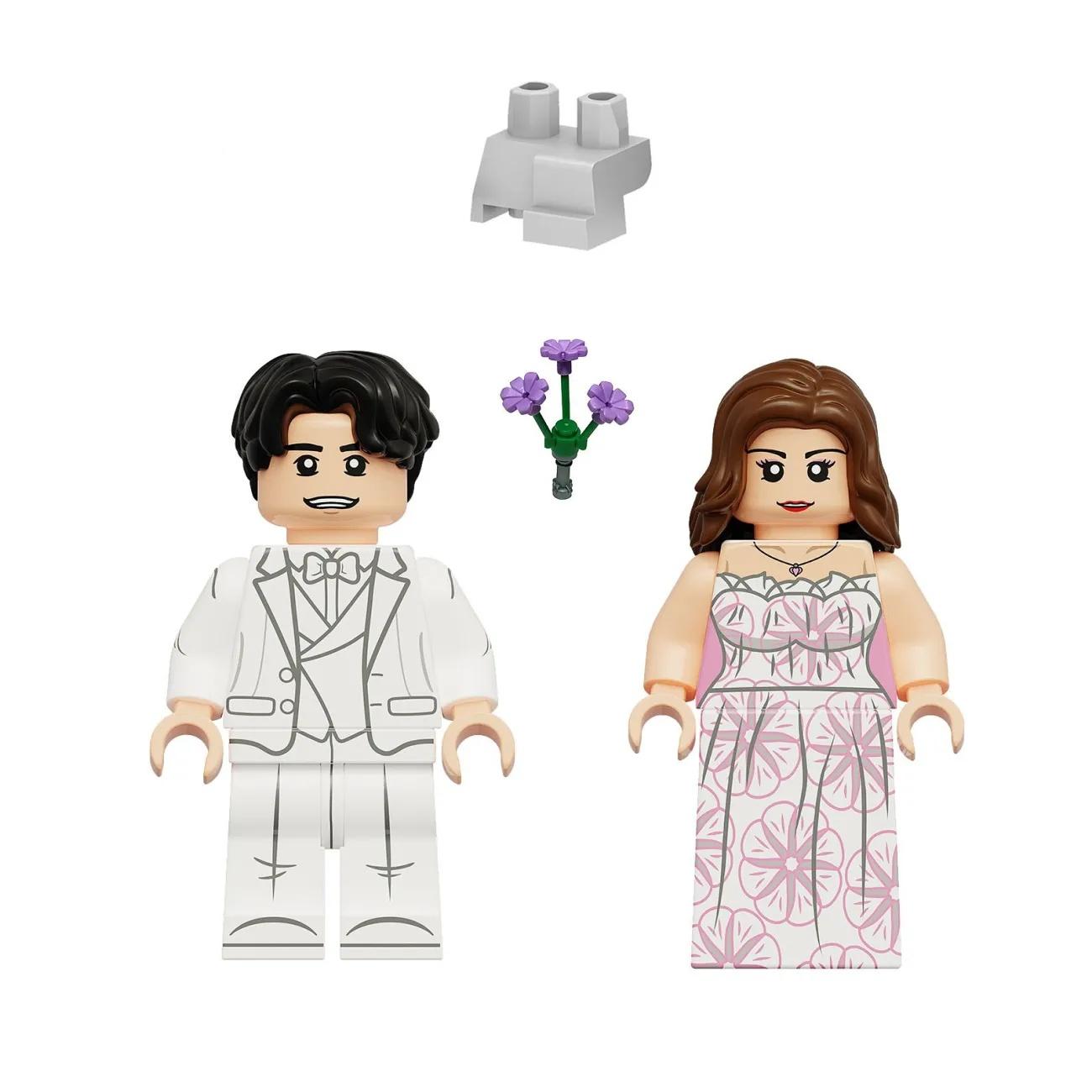 

Весільні фігурки, конструктори для дівчини та дружини як подарунок для пропозиції руки та серця