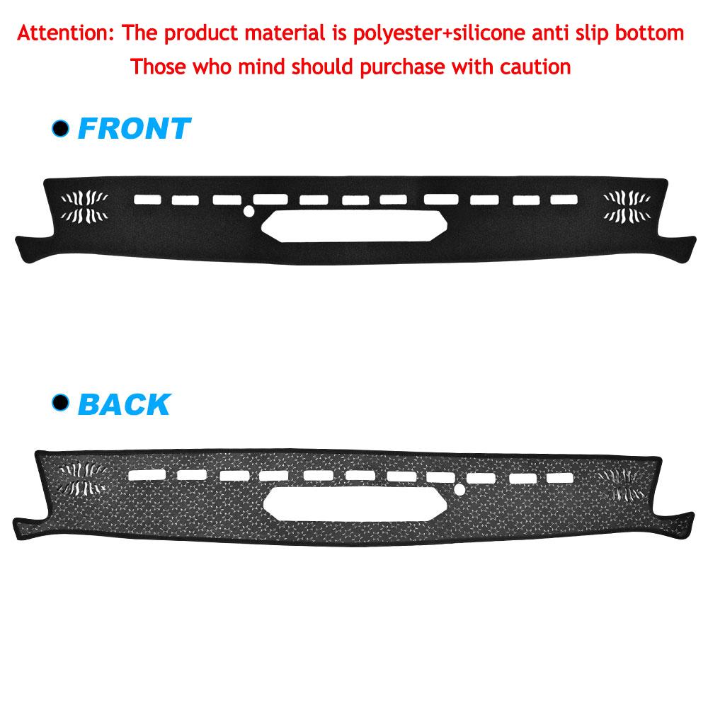 For Jeep Gladiator JT     2024 Dashboard Cover Mat Dash Cover Pad Sunshade Glare UV Rays Protector Accessories left hand drive