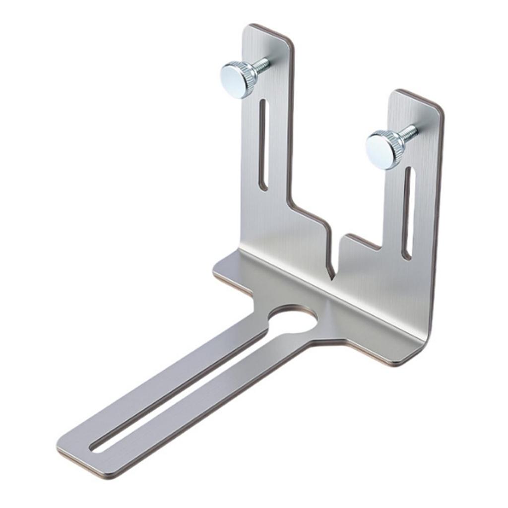 Stainless Laser Level Wall Mount Bracket Adjustable Multi-Functional Laser Bracket for 1/4" 5/8" Connectors Laser Level