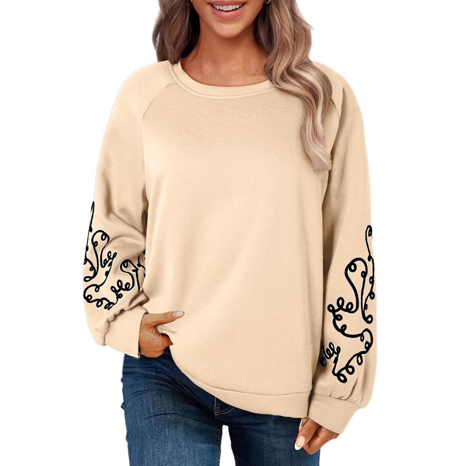 

Женский топ с длинным рукавом и круглым вырезом, однотонная толстовка с капюшоном, толстовки с круглым вырезом, однотонные топы с длинным рукавом S хаки