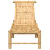 Bamboo Sun Lounger 55 X 199 X 30 Cm Brown