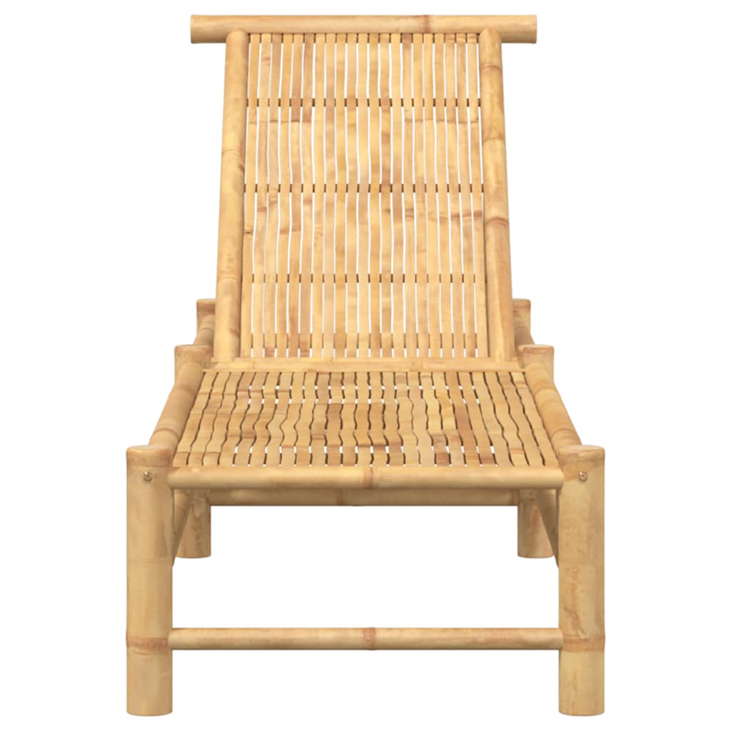 Bamboo Sun Lounger 55 X 199 X 30 Cm Brown