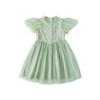 Klassisches Teddy-Mädchen-Netz-Prinzessinnenkleid