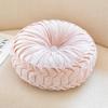 Nordic Minimalist Round Cream Plush Embroidered Throw Pillow for Sofa