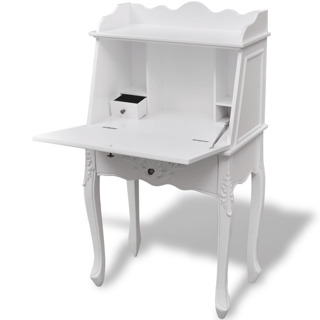 Scrivania Segretaria in Legno in Stile Francese