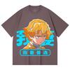 230 Gsm 100% Cotton Demon Slayer V100 Zenitsu Print Unisex Heavy Cotton T Shirt