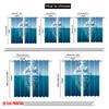 2pcs 2D Flat Printing Curtain Iceberg Success Hard Work Persistence Polyester Fabric Without Electricity Festive Curtains