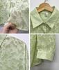 Japanese Korean Lace Chiffon Beach Top - Loose Airy Shirt
