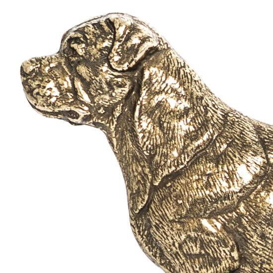 Rottweiler - Wieszak Na Klucze Z Psem, Mosiężny Uchwyt Na Psie Akcesoria, Elegancka Ozdoba Do Korytarza Marki Art-Dog