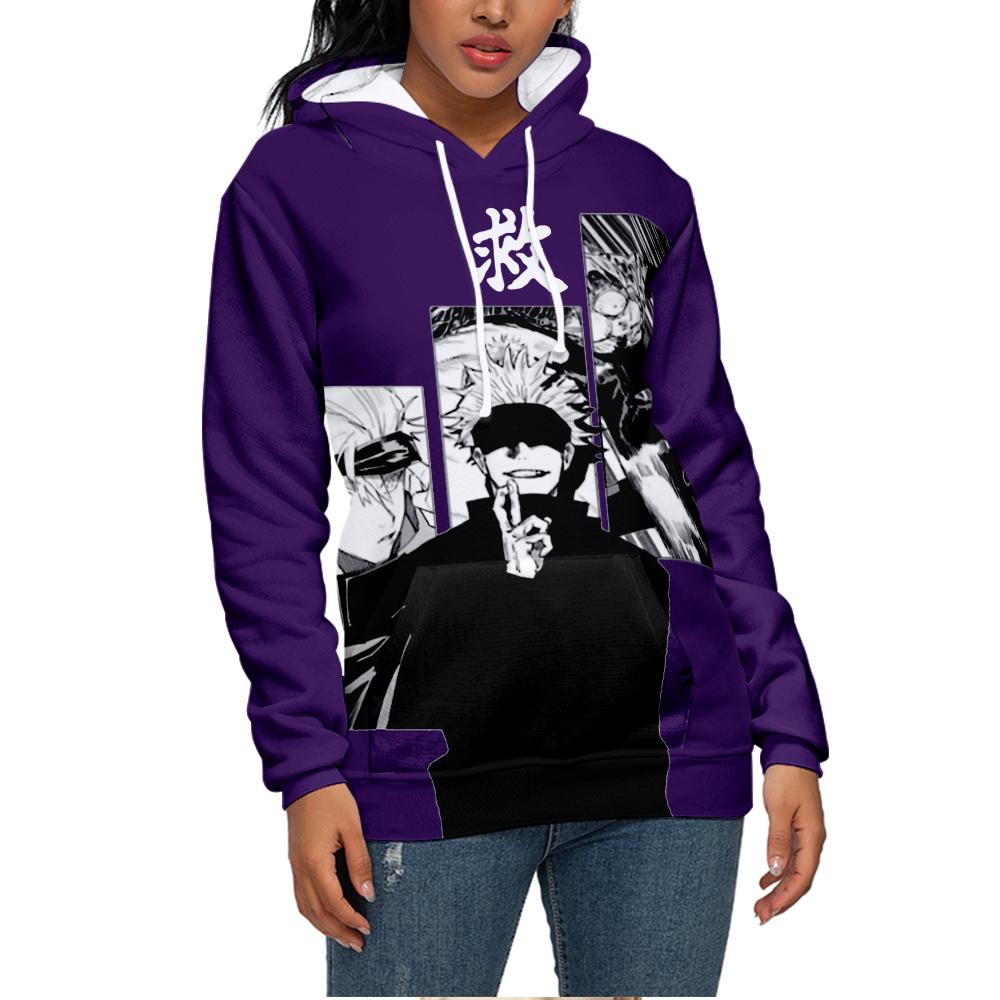 Jujutsu Kaisen Mikina Streetwear S Kresleným Potiskem Kapucí Mikina Pánská Dámská Cosplay Sportovní Mikiny