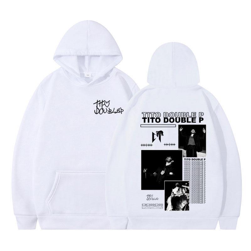 Tito Doble P Album Merch 2025 Hoodie Men Women Autumn Winter Hip-hop Sportswear Long-sleeved Oversized Loose Pullover Streetwear
