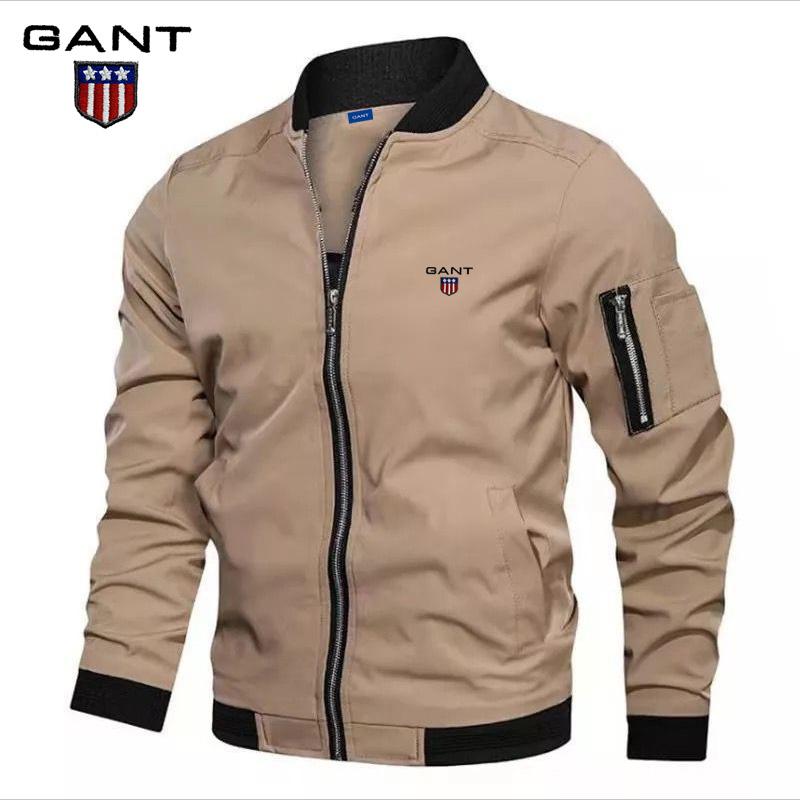 

Gant Вишивка Весна та Осінь Верхній одяг Чоловіча Куртка Мода Стійка Комір Молодіжна Чоловіча Куртка L