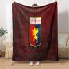 Lion Shield Genoa Flannel Blanket, Soft Polyester, Modern Design, All-Season for Camping, Travel, Gifts for holidays or birthdays
