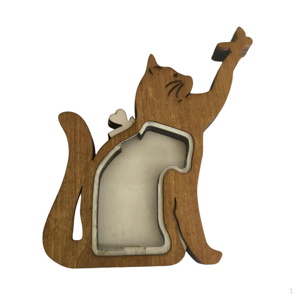Pet Hair Keepsake Box Dog Cat Container Gift for Loss of Furry Friend,Wooden Ornament Memorial