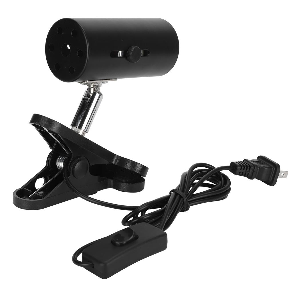 Reptile Sun Basking Lamp Clip On Bracket Rotatable Heat Light Holder with Clamp