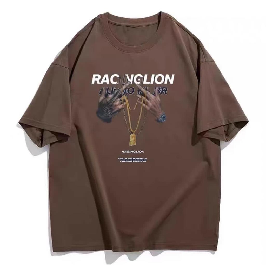 Fake two hundred matching stretch solid color fit wrinkle loose men's short-sleeved fashion short-sleeved top comfortable lightweight T-shirt