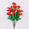 18-head Calla Lily Artificial Bouquet High Pole Home Living Room Decoration Simulation Calla Lily Flowers with Leaves