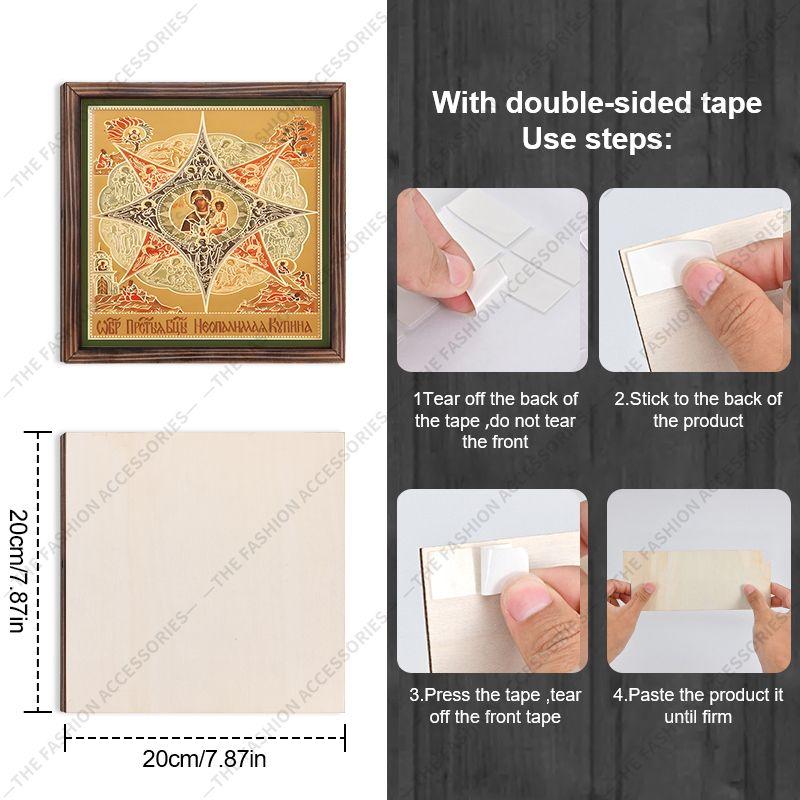 Decorative Painting of Orthodox icons,Consecrated Icon "The Burning Bush",Photo Frame painting,Christian Wall Art,20cm*20cm,Spiritual Decor Gift