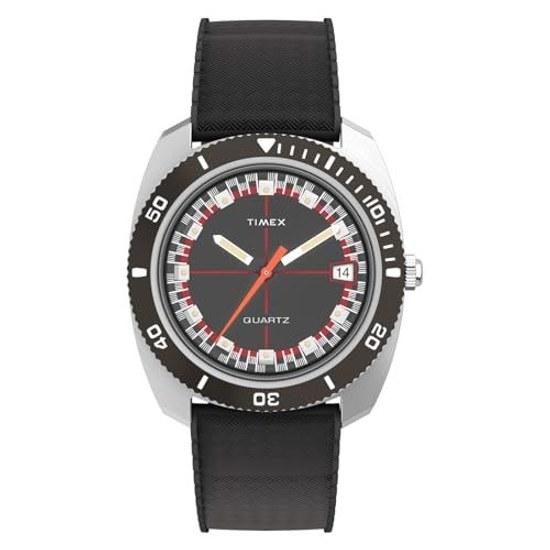 TIMEX QTIMEX Watch Quartz 5 ATM Water Resistant Plastic Black Dial TW2W22400 Unisex