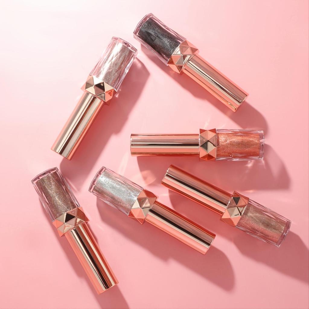 Pearlescent Eye Shadow Liquid Waterproof Non-fading Long-lasting Makeup Sparkling Diamond High-gloss Eye Shadow Liquid