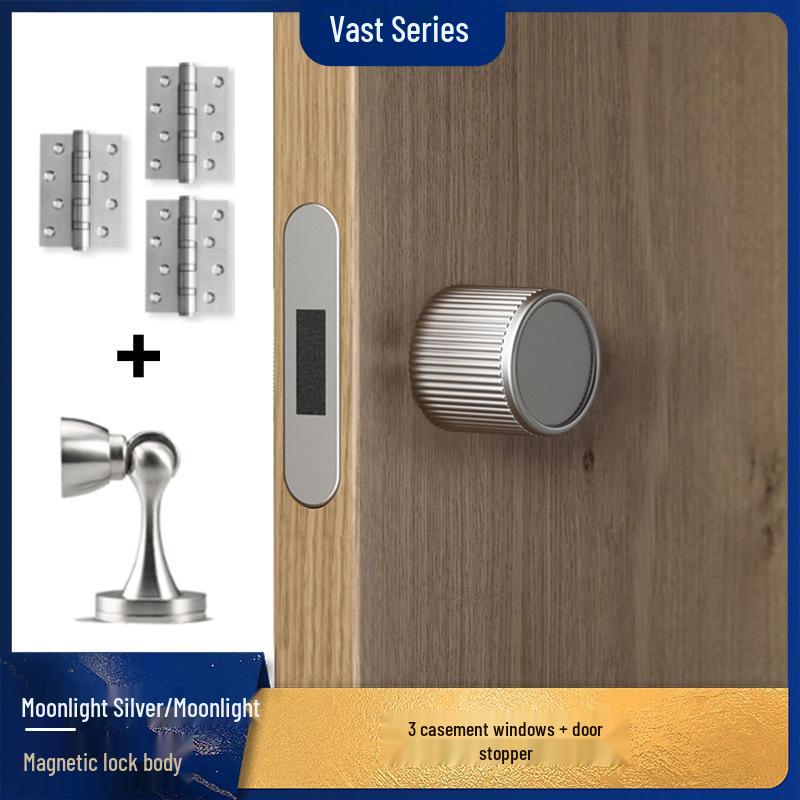 Minimalist Universal Indoor Door Handle Set for Bedroom and Bathroom
