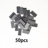 50-100Pcs Flat Tile 2x2 2x4 DIY Enlighten Plastic Smooth Building Block BricksCompatible All Brands Assembles Particles