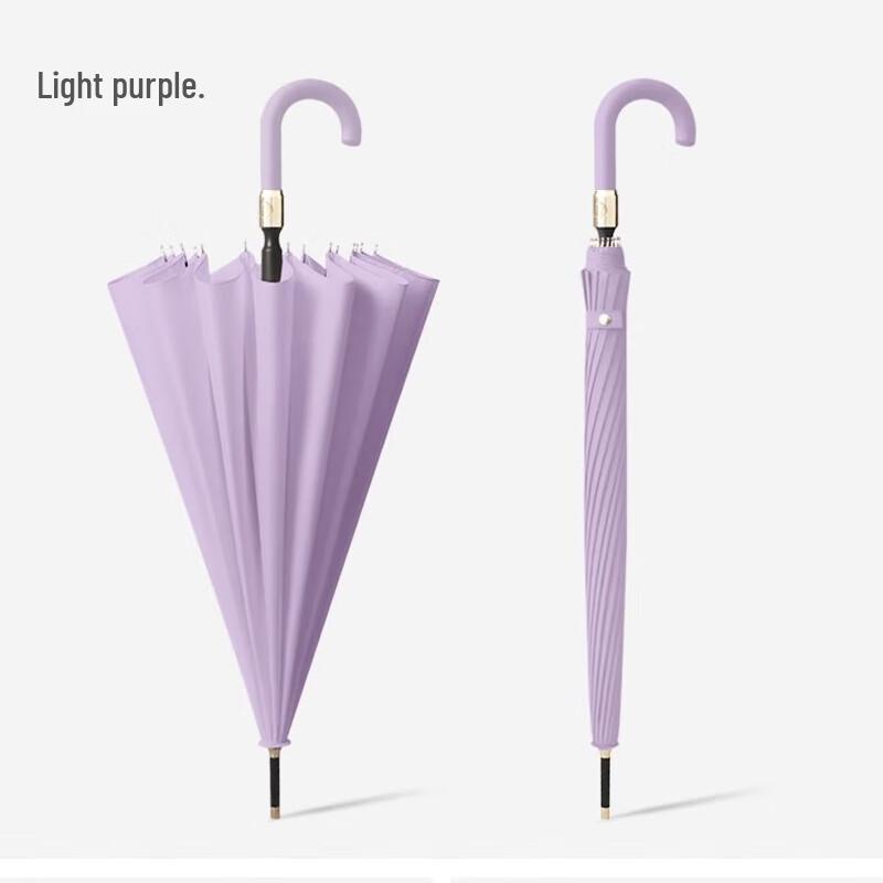 MAYDU 16-Rib Water-Blossom Automatic Windproof Long-Handle Umbrella