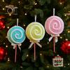 Foam Christmas Lollipop Pendant Colorful Lollipop Branches Fake Lollipop Models  Kids Favor