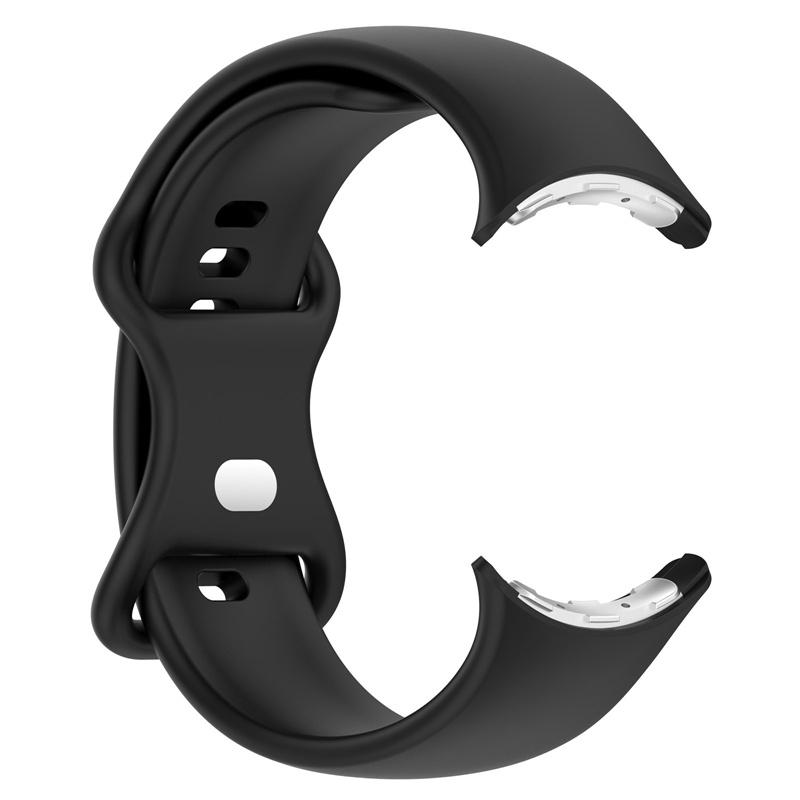 

Силиконовый ремешок для Google Pixel Watch 3 41 мм 45 мм сменный спортивный браслет Correa для Google Pixel Watch 2 3 браслета аксессуары Pixel Watch3 45mm чёрный