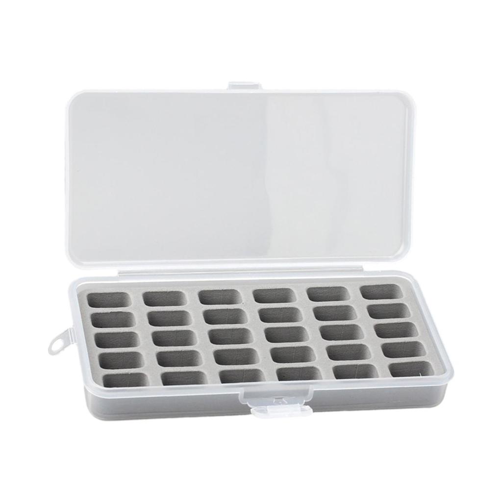 30 Grids Bobbin Box Bobbin Holder Bobbin Organizer, Protective Household for Sewing Machine Bobbins Spools Box Bobbin Case