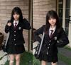 AOTYP High School Girl Blazer and with Graduation Size L Uniform, Cosplay, 5-Piece Set, Skirt, Badge, Suit, Halloween, Cosplay, Events, Costume,