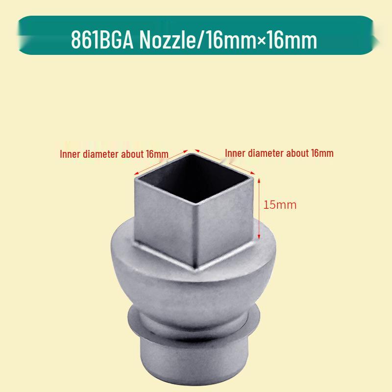 Compatible Square Nozzle for Quick 861DW Hot Air Gun - Perfect for BGA Desoldering