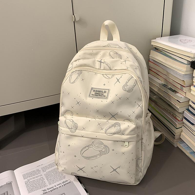 Schoolbag Japanese school bag for girls Junior high school students Cute star backpack Large capacity casual male college student travel backpack tide
