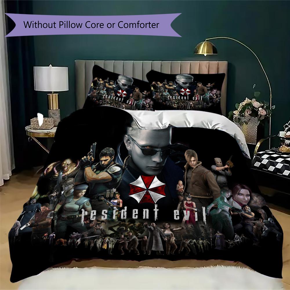The sci-fi game Resident Evil Umbrella Corporation offers soft and comfortable bedding covers and pillowcases for home use (without core) K6