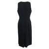 Chanel 02A P191712 CC Logo Zip Sleeveless Top with Ribbon Brooch Dress 38 blackUsed