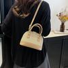 Summer new texture women's personalized shoulder messenger bag niche design casual simple fashion shell bag