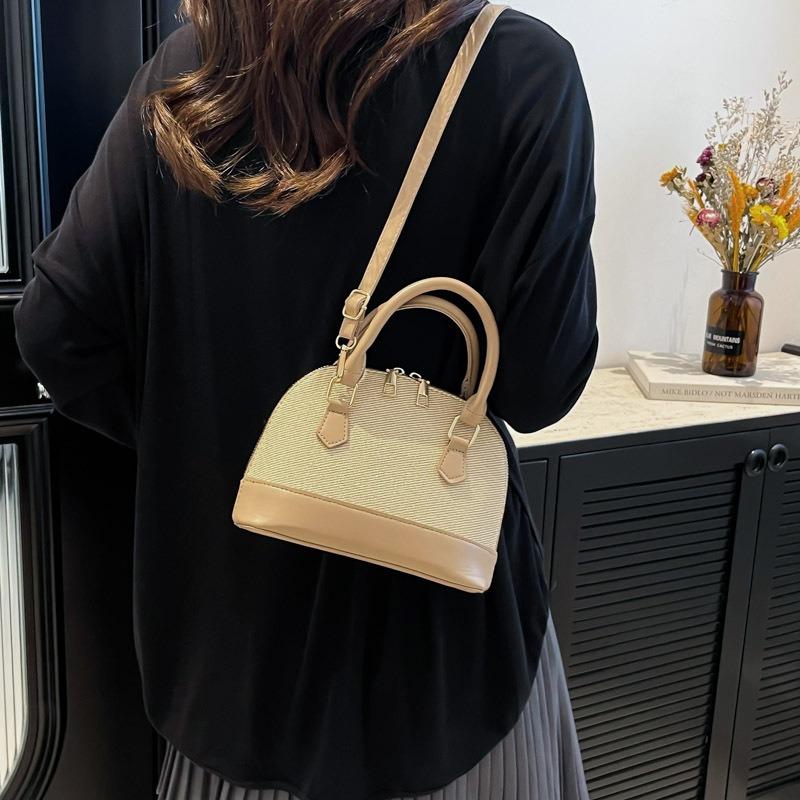 Summer new texture women's personalized shoulder messenger bag niche design casual simple fashion shell bag