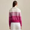 Zhaojun Women's Gradient Pure Cashmere Half-Zip Sweater