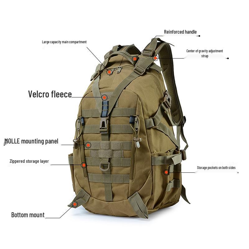 Large Capacity Waterproof Outdoor Tactical Hiking Backpack for Men