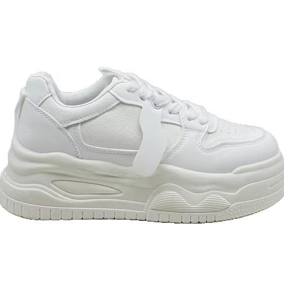 Platform white shoes women's 2025 new spring super high value casual sports shoes lightweight versatile board shoes