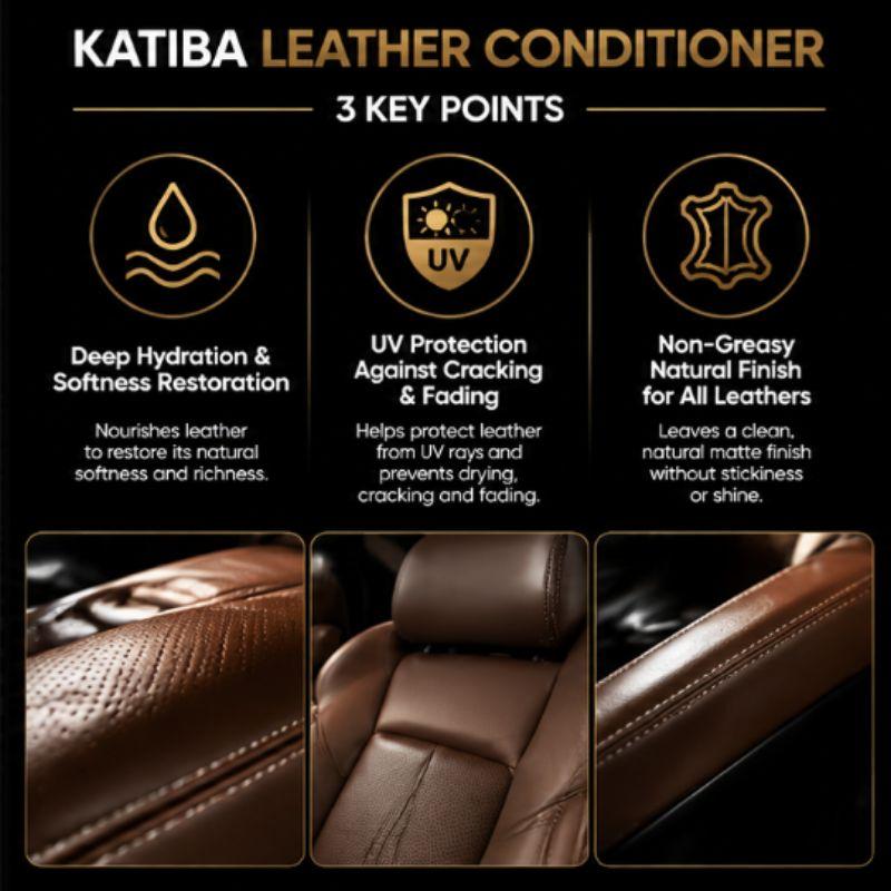 Katiba Leather Conditioner & Protectant Cream 500ml Car Seat Care Detailer