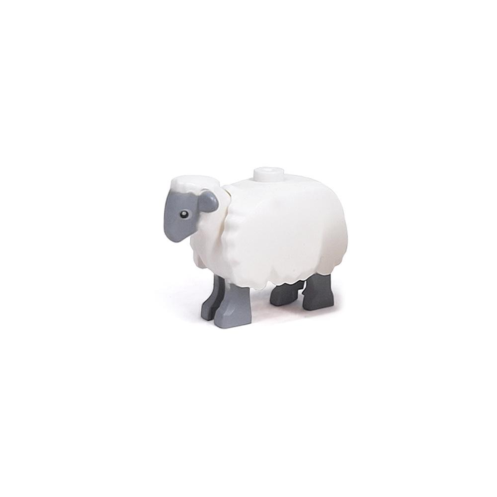 Animal Printed DIY Parts: Goat, Seagull, Penguin, Fish, Sheep - Compatible with MOC Building Block Toys