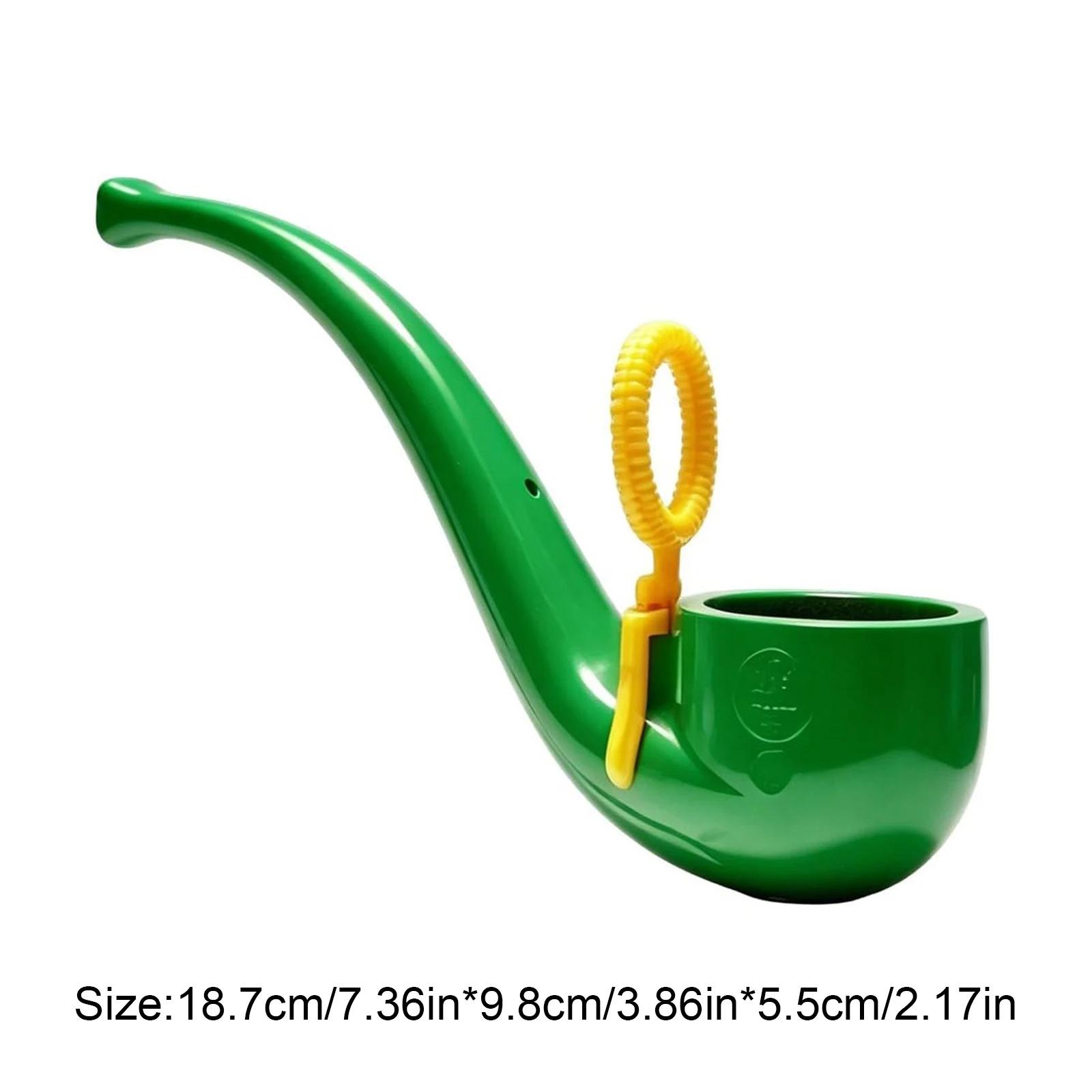 

Soap Bubble Pipe,Creative Pipe Shaped Bubble Blower,Easy Use Bubble Maker Colorful Fun Bubble Blowing Pipe,Retro Style Bubble Maker for Outdoor Play, зелений