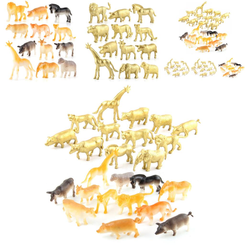 Detailed Pvc Animal Model Collection For Kids With Exciting Giraffe And Lion Toys