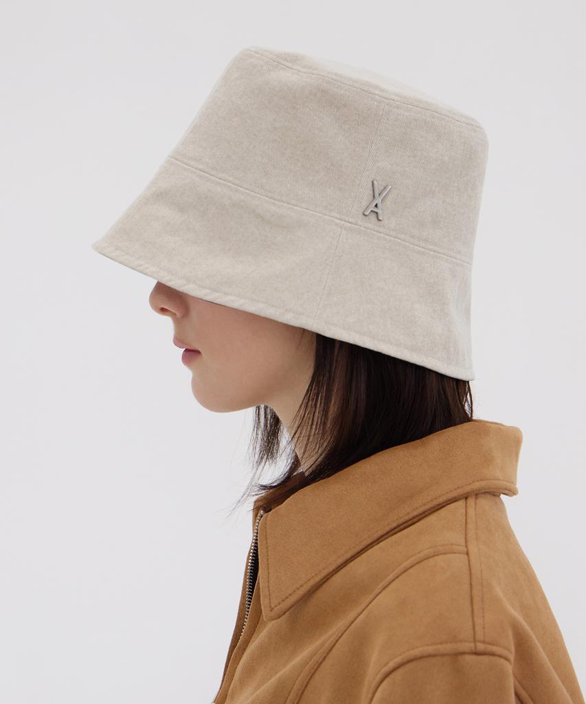 Bajal Va Studded Pigment Bucket Hat Beige