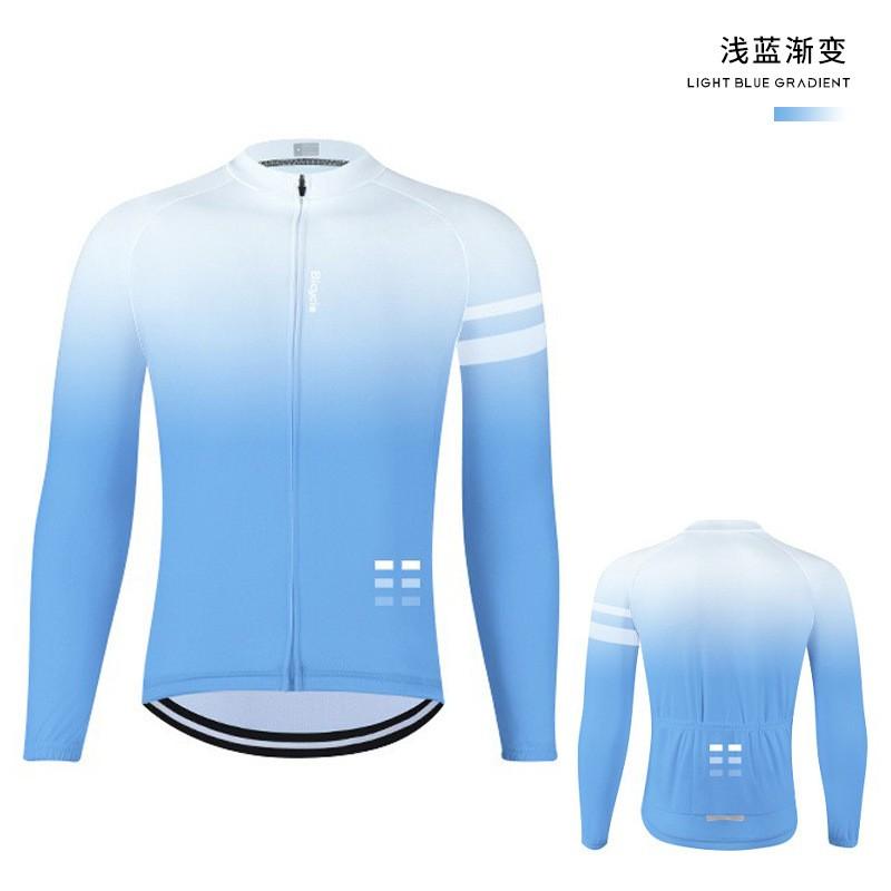 Mens Long Sleeve Cycling Jersey Set With Pants Mountain Bike Road Riding