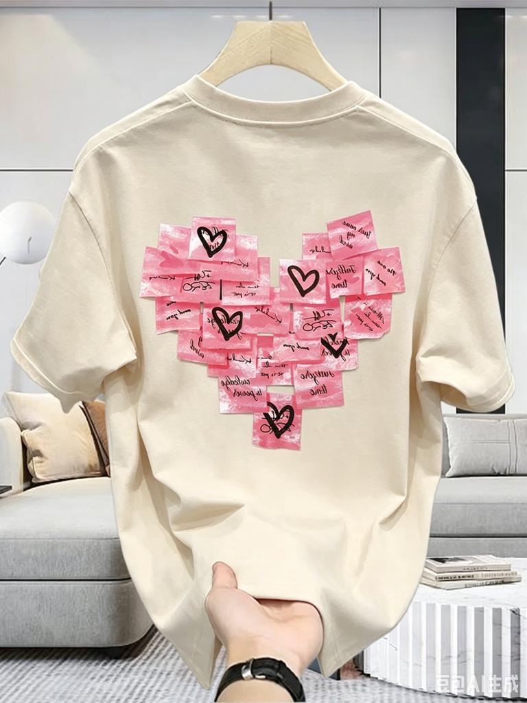 Couple Sportscraut Cotton Short Sleeve Tshirt Young Unisex And Unisexs Summer Ins Loose Casual Half Sleeve Top
