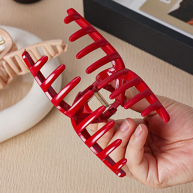 Soft Silicone Square Keel Shark Hairpin Anti-Collision Back Head Clip Anti-Fall Durable