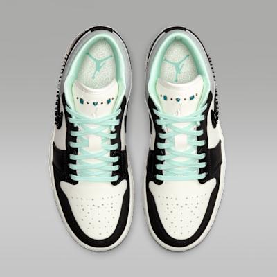 Women's Sneakers Nike Jordan Air Jordan 1 Vintage Basketball Shoes Women's Low Top Canvas White/Black Sail